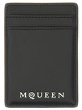 Alexander Mcqueen Men Magnetic Card Holder With Logo