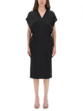 Stella Mccartney Women Midi Dress With Wing Sleeves
