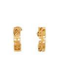 Versace Women Logo Hoop Earrings