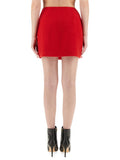 Balmain Women Wool Mini Skirt