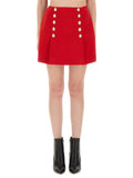 Balmain Women Wool Mini Skirt