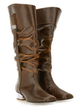 Ganni Women Slouchy Boot "Butterfly"