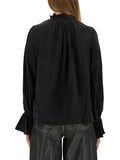 Ganni Women Fluid Cupro Shirt