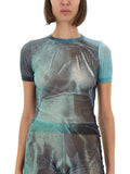 Jean Paul Gaultier Women "Water" Mesh T-Shirt