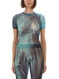 Jean Paul Gaultier Women "Water" Mesh T-Shirt