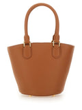 Self-Portrait Women Leather Tote Bag With Charm