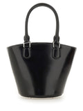Self-Portrait Women Leather Tote Bag With Charm