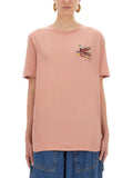 Etro Women T-Shirt With Pegasus