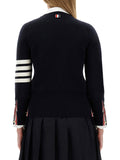 Thom Browne Women Milano Stitch Jersey With 4 Bars