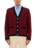 Valentino Men Cardigan With "Toute La V" Pattern