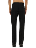 Alexander Mcqueen Men Pants With "T-Bar" Belt