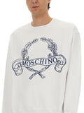 Moschino Men Sweatshirt With Laurel Crown Logo Embroidery