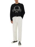 Moschino Men Sweatshirt With Laurel Crown Logo Embroidery