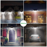 118 LEDs Solar Wall Light Outdoor Motion Sensor Lamp