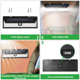 118 LEDs Solar Wall Light Outdoor Motion Sensor Lamp