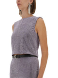 Self-Portrait Women Metal Mesh Top