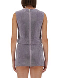 Self-Portrait Women Metal Mesh Top