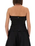 Alexander Mcqueen Women Strapless Corset Top