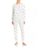 Aqua Womens Sleep Brushed Thermal Lounge Set