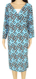 INC Womens Plus Ruched Printed Sheath Dress