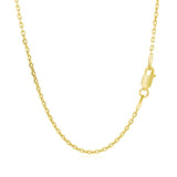 14k Yellow Gold Diamond Cut Cable Link Chain (1.50 mm)