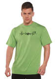Heartbeat Coffee Unisex Bamboo/Cotton Graphic T-Shirt