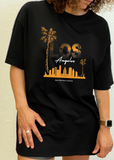 Los Angeles Unisex Bamboo Viscose/Organic Cotton Short Sleeve Graphic T-Shirt