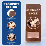 1 LB Troy Ounce/OZ .999 Pure American Metal Walking Liberty Eagle BAR Gold Copper Silver Precious Metals Pound Paperweight Pure Element CU Chemistry
