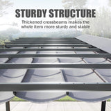 [11X20FT] Alora Premium Outdoor Retractable Aluminum Pergola Gazebo With Weather-Resistant Canopy (SAK54612)