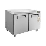12.9 Cu.Ft 2-Door 48-Inch Commercial Stainless Steel Worktop Undercounter Refrigerator (SAK26049)