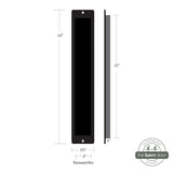 Barn Door Stainless Steel Square Corner Flush Pull