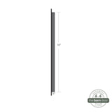 Barn Door Full Radius with Wings Flush Pull