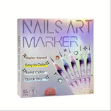 12-Color Nail Art Pen Set Quick Dry Acrylic Paint Markers