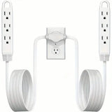 12-Foot Long Extension Cord Power Strip with 6 Feet on Each Side 13A 125V 1625W