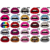 12-Pack: Colorful Temporary Lip Tattoo Set