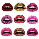 12-Pack: Colorful Temporary Lip Tattoo Set