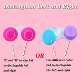 12-Pack: Colourful Contact Lens Case Box Holder