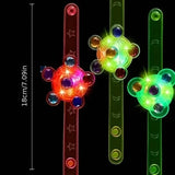 12-Pack: LED Cartoon Spinning Fidget Wristband