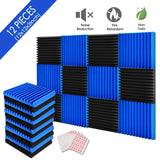 12-Pack: Sound Proof Padding Acoustic Foam Panels