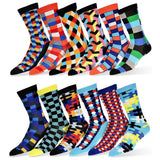 12-Pair: Robert Shweitzer Colorful Dress Socks for Men