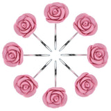 12-Piece: AGPtek Fashion Decorative Home Rose Curtain Hooks
