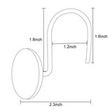 12-Piece: AGPtek Fashion Decorative Home Rose Curtain Hooks
