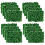 12-Piece: Artificial Boxwood Plant Grass