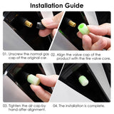 12-Piece: Luminous Car Tire Valve Stem Covers