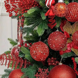 12-Piece Set:  Large Sparkling Glittering Sequins Foam Ball Ornaments