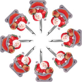 12-Pieces: Christmas Shower Curtain Anti-Rust Hooks
