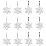 12-Pieces: Christmas Shower Curtain Anti-Rust Hooks