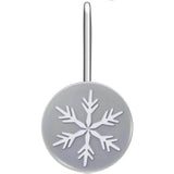 12-Pieces: Christmas Snowflake Anti-Rust Round Shower Curtain Hooks