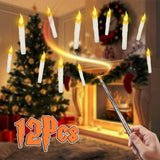 12-Pieces: Flameless LED Magic Floating Candles