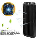 12 Pipe Aluminum CPU CO2 Laser Water Cool System Computer R240